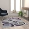 Flash Furniture Purple 4' x 5' Distressed Abstract Area Rug OKR-RG1100-45-PU-GG - alternate 7
